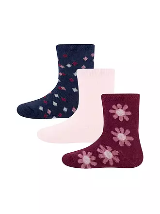EWERS | Baby Socken 3er Pkg. bordo | 